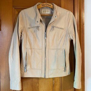 Michael Kors Moto Jacket Cream